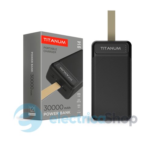 Повербанк TITANUM 914 Black 30000mAh