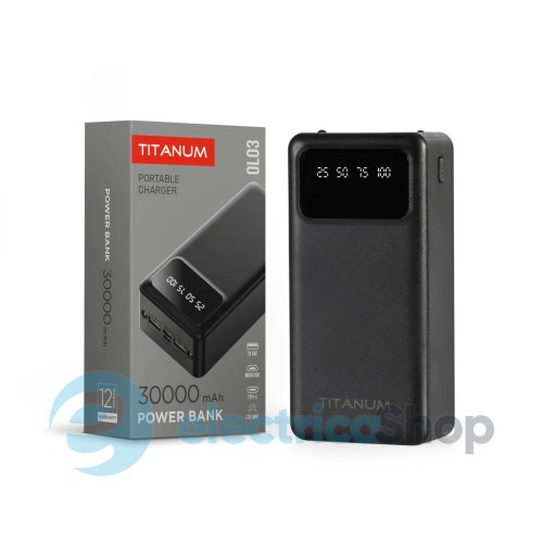 Повербанк 30000mAh TITANUM OL03 Black