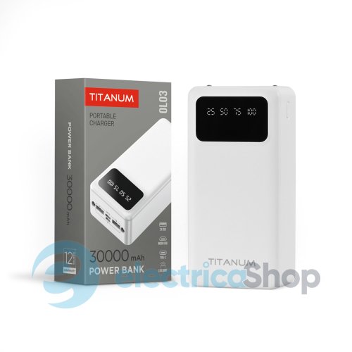 Повербанк 30000mAh TITANUM OL03 White