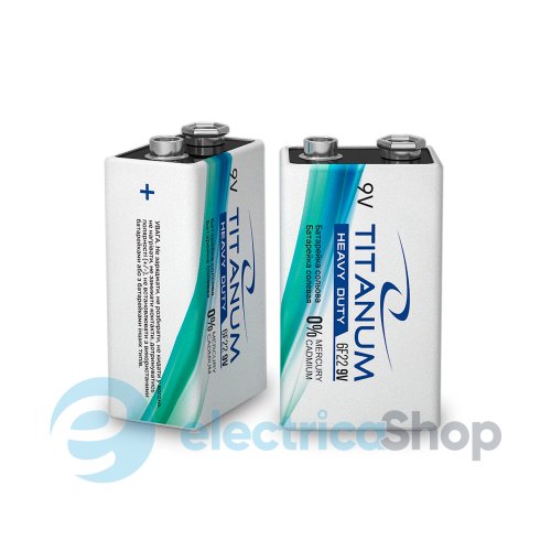 Батарейка солевая Titanum 6F22 SHRINK