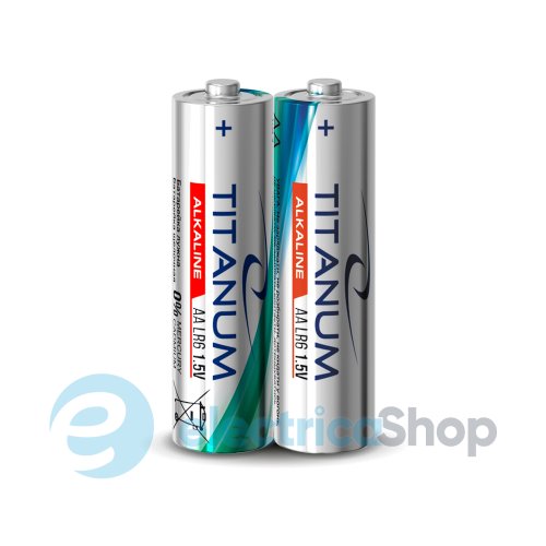 Батарейка щелочная Titanum LR6/AA 2шт SHRINK