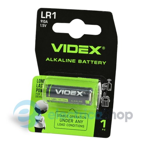 Батарейка щелочная Videx LR1 1шт BLISTER