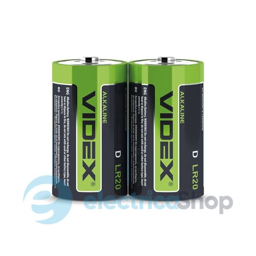 Батарейка щелочная Videx LR20/D 2шт SHRINK