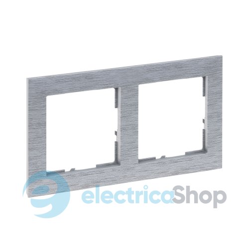 Рамка установочная 2-я Legrand Suno 721562 алюминий матовый