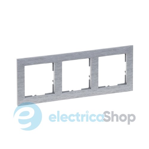 Рамка установочная 3-я Legrand Suno 721563 алюминий матовый