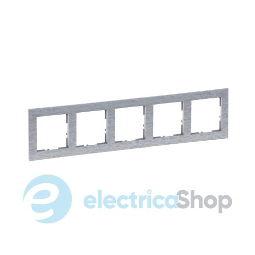 Рамка установочная 5-я Legrand Suno 721565 алюминий матовый