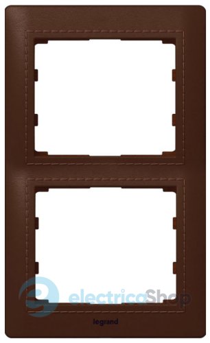 Рамка 3-я вертикальная «Galea Life» кожа, цвет — «Leather Club»