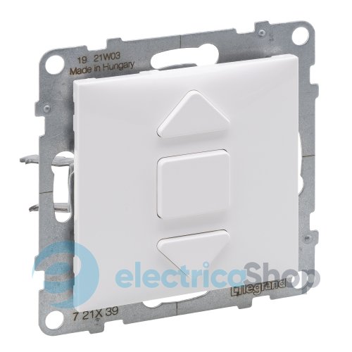 Выключатель жалюзи 3-позиционный 6A/250V для серии SUNO Legrand 721139 белый