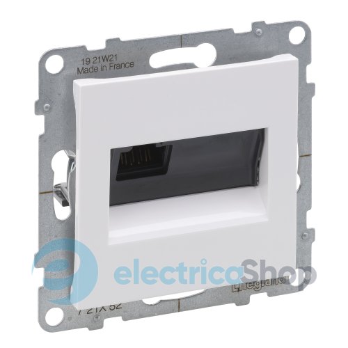 Розетка компьютерная 1-я RJ45 CAT6/UTP для серии SUNO Legrand 721152 белый