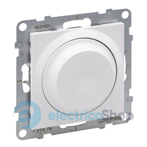 Диммер поворотный 300Вт/250V все нагрузки для серии SUNO Legrand 721179 белый
