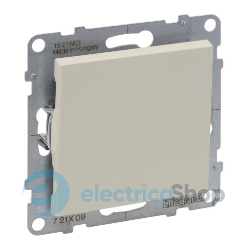 Кнопка 1-кл (пружин.клеммы) 6A/250V для серии SUNO Legrand 721209 слоновая кость