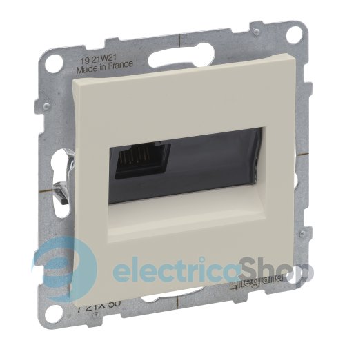 Розетка компьютерная 1-я RJ45 Cat5E/UTP для серии SUNO Legrand 721250 слоновая кость