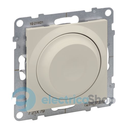 Диммер поворотный 300Вт/250V все нагрузки для серии SUNO Legrand 721279 слоновая кость