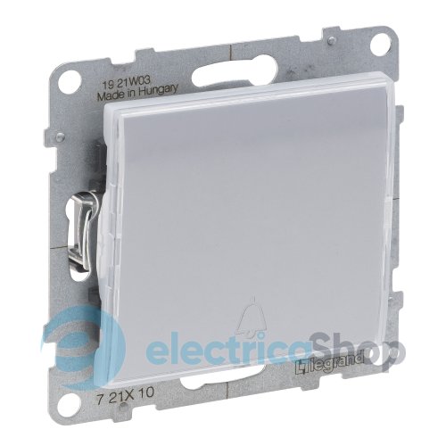 Кнопка 1-кл з тримачем етикети 6A/250V для серії SUNO Legrand 721310 алюміній