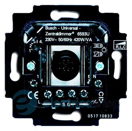 Механизм — «центрального универсального светорегулятора» клавишный 420 Ватт Abb