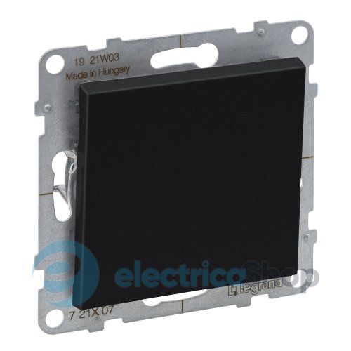 Переключатель крест 1-кл (винт. клеммы) 10А/250V для серии SUNO Legrand 721407 черный