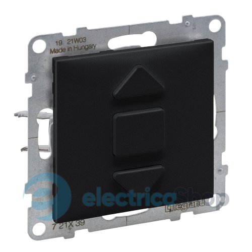 Выключатель жалюзи 3-позиционный 6A250V для серии SUNO Legrand 721439 черный