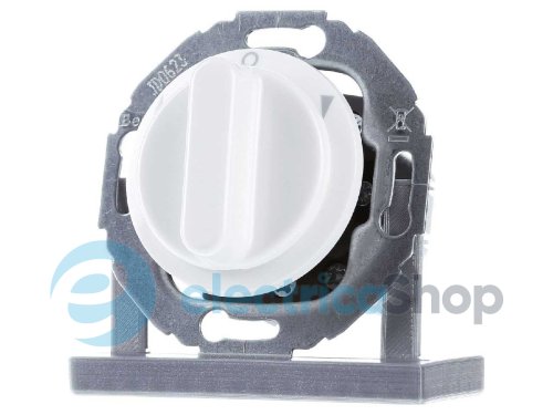 Механизм выключателя поворотный для жалюзи, 2-пол. 10А/250V Berker 1930/Glas полярная белизна