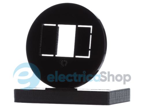Накладка для розеток для громкоговорителей, USB-розеток Berker 1930/Glas черная