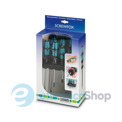 Набор отверток, со шлицем/крестовидным шлицем Pozidriv ® SF-SL/PZ SET Phoenix Contact 1212542