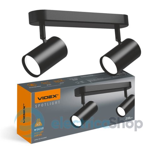Світильник-спот VIDEX Spotlight 2xGU10 VL-SPF05B-BPB