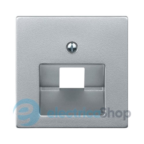 Накладка розетки TF/PC 1-й Merten SM 298360 алюминий