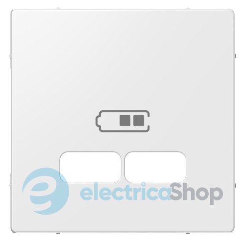 Накладка для механизма USB 2,1A Merten System M MEG4367-0319, полярно белый