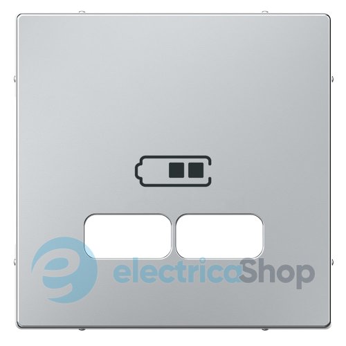 Накладка для механизма USB 2,1A Merten System M MEG4367-0460, алюминий