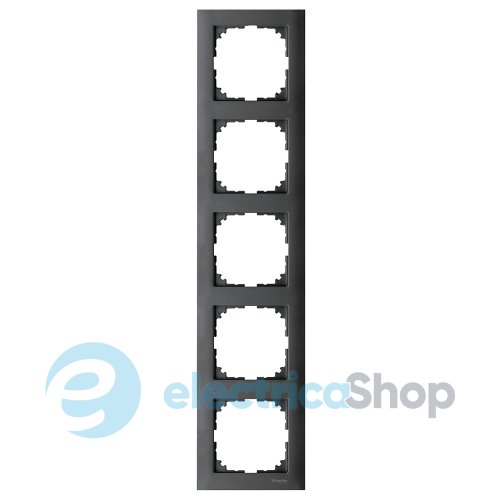 Рамка 5-постова антрацит Merten M-PURE MEG4050-3614