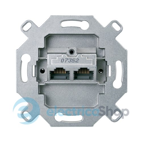 Механизм компьютерной розетки 2xRJ45 кат. 6е UAE Merten 465706