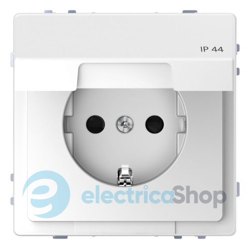 Розетка з/к и крышкой D-Life IP44 «Белый лотос»