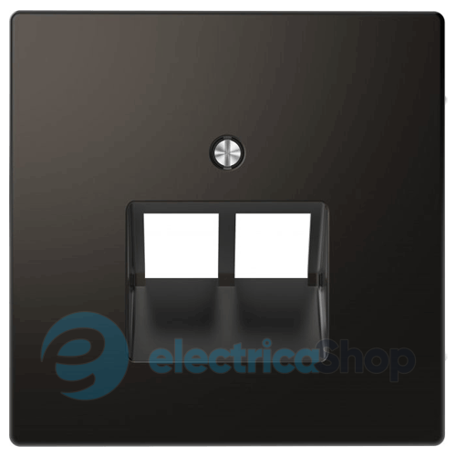 Центральная панель D-Life для 2*RJ45 «Антрацит»