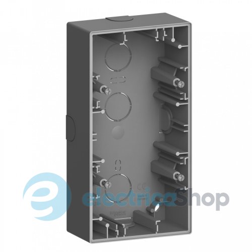 Коробка 2 пост MERTEN D-Life MEG4024-6534 Антрацит