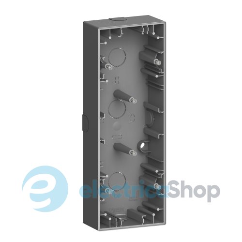 Коробка 3 пост MERTEN D-Life MEG4034-6534 Антрацит