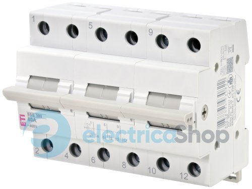 Переключатель нагрузки ETI SSQ 380 "1-0-2", 3p 80A 2421437