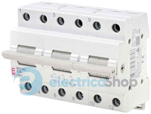 Переключатель нагрузки ETI SSQ 363 "1-0-2", 3p 63A 2421436