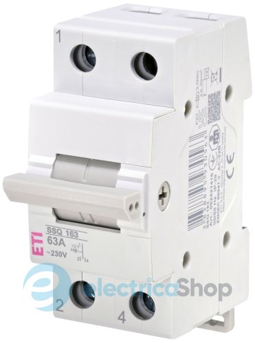Переключатель нагрузки ETI SSQ 163 "1-0-2", 1p 63A 2421416