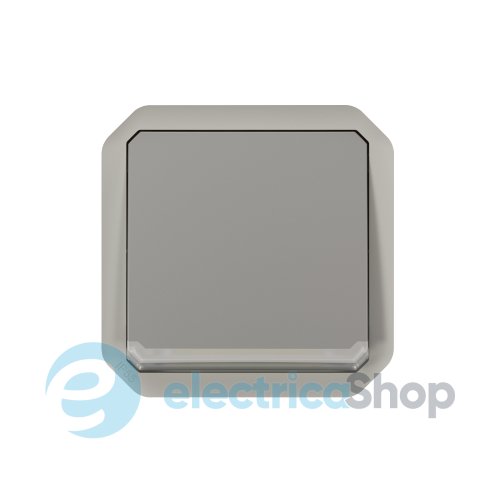 Переключатель с подсв. 1-кл. 10А/250В мех-м. Legrand Plexo New 069513L цвет серый