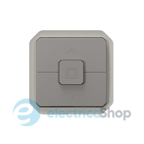 Выключатель жалюзи мех-м. Legrand для прямого управления 500Вт.Plexo New 069538L цвет серый