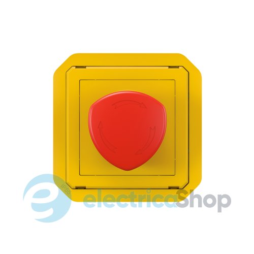 Кнопка аварийная с грибовидной головкой мех-м. Legrand Plexo New 069549L желтый цвет
