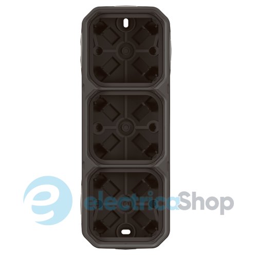 Коробка накл. 3-пост. гориз./верт. Legrand Plexo New 069603L цвет антрацит