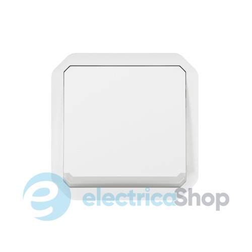 Кнопка с подсв. 1-кл. 10А/250В с перем. мех-м. Legrand Plexo New 069616L цвет белый