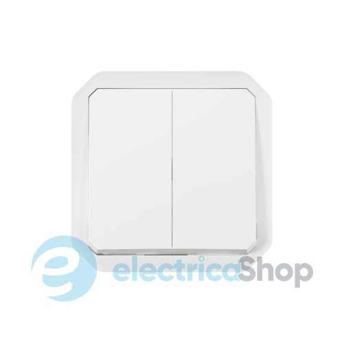 Перемикач/кнопка 2-кл. 10А/250В мех-м. Legrand Plexo New 069625L колір білий