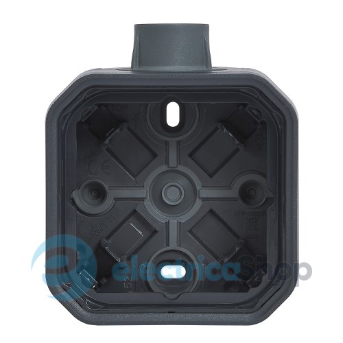 Коробка наклад. 1-пост. з вводом ISO20 Legrand Plexo New 069628L колір антрацит