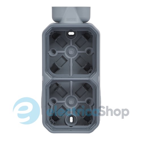Коробка накл. 2-пост. с двойным вводом ISO20 Legrand Plexo New 069668L цвет серый