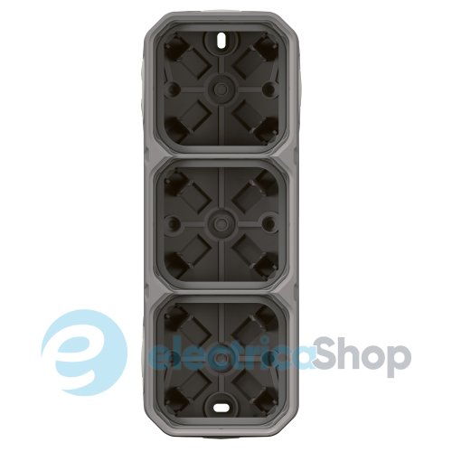 Коробка накл. 3-пост. гориз./верт. Legrand Plexo New 069680L цвет серый