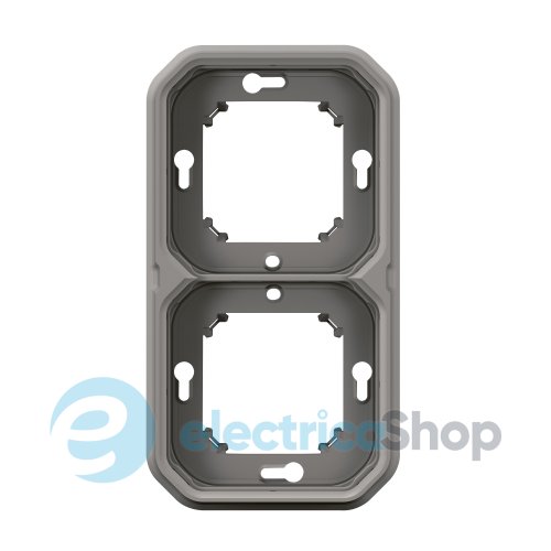 Рамка-супорт 2-пост. гориз./верт. встр. Legrand Plexo New 069683L серый цвет