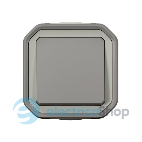 Переключатель промежуточный 1-кл. 10А/250В накл. Legrand Plexo New 069716L серый цвет
