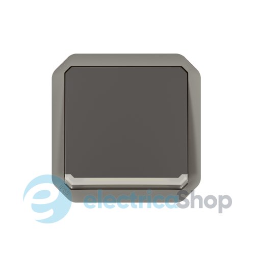 Переключатель с подсв. 1-кл. 10А/250В мех-м. Legrand Plexo New 069803L цвет антрацит