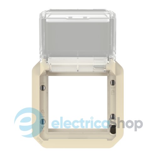 Адатпер для мех-в. Mosaic с прозрачной крышкой мех-в. Legrand Plexo New 069838L цвет бежевый